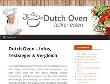 Tablet Screenshot of dutch-oven.net